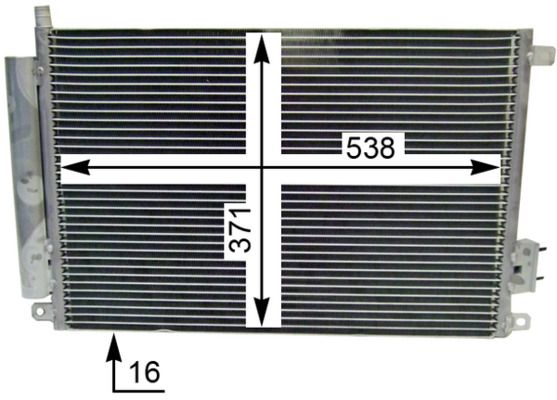 Mahle Air Con Condenser AC787000S Fiat 500