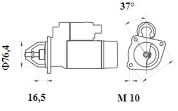 MAHLE MS1077 Starter Motor