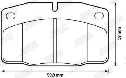 Premium JURID 571276J Front Brake Pad Set LOTUS ELAN 89-95