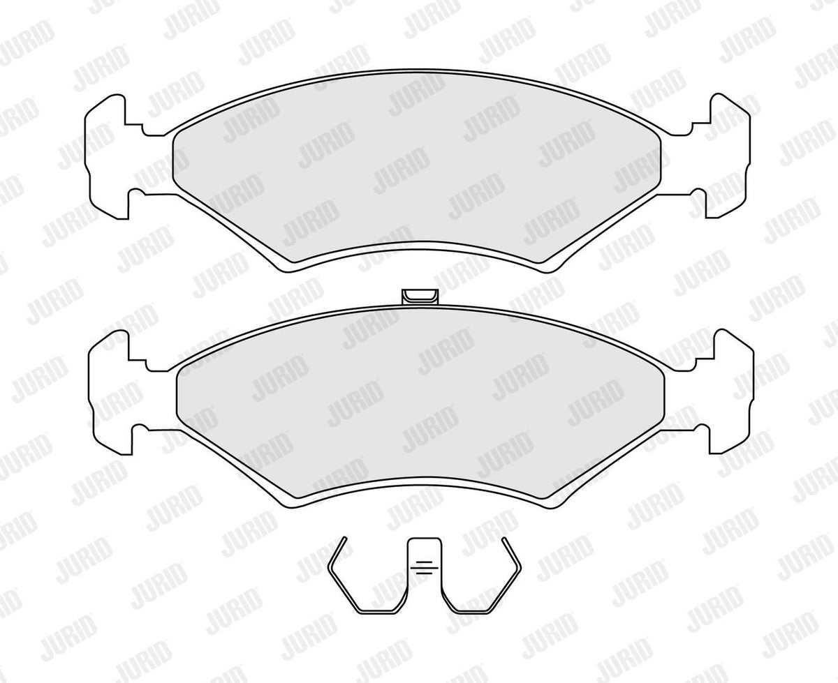 Premium Braking Reliability: JURID 571536J Brake Pad Set (Axle Set)