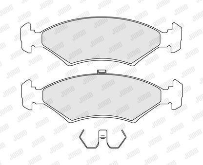 Premium Braking Reliability: JURID 571536J Brake Pad Set (Axle Set)