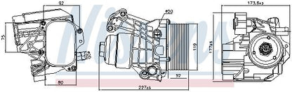 Nissens 91312 Engine Oil Cooler Module & Filter Housing