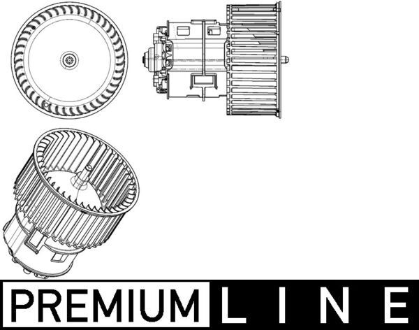 MAHLE AB183000P Interior Blower Fan Motor – Premium Line