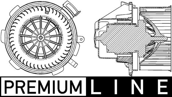 MAHLE AB 88 000P Interior Blower Motor (Behr Premium Line)