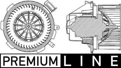 MAHLE AB 88 000P Interior Blower Motor (Behr Premium Line)