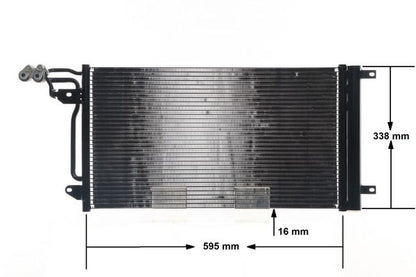 MAHLE AC 566 000S Air Conditioning Condenser (with Receiver-Dryer)