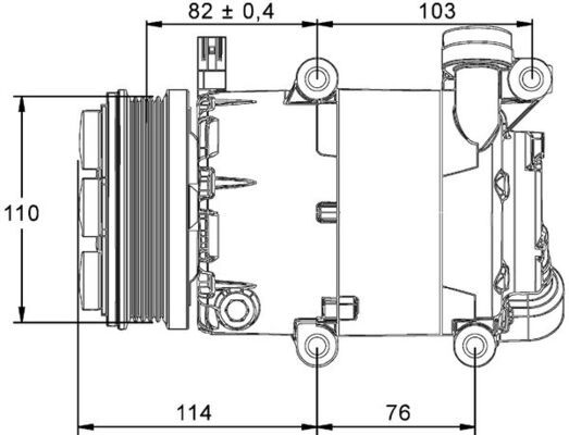 MAHLE ACP 864 000S Air Conditioning Compressor