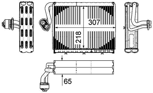MAHLE Premium Line Air Conditioning Evaporator (AE108000P) – OE Quality for Mercedes-Benz S-Class (W221)