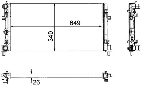 MAHLE CR1096000P Premium Radiator | VW, Audi, Seat, Skoda