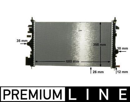 MAHLE CR1102000P Radiator | Vauxhall Opel Insignia A OE Quality