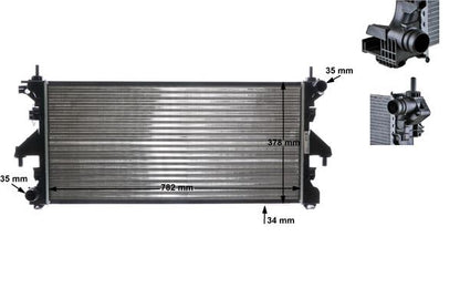 MAHLE CR886000S Radiator | Manual Transmission OE Quality