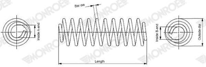 Monroe Front Coil Spring SP3786 | OE-Matching Quality