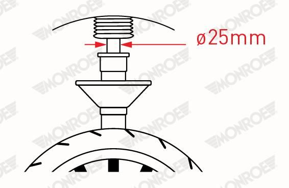 Monroe Van-Magnum V4512 Heavy-Duty Front Shock Absorber