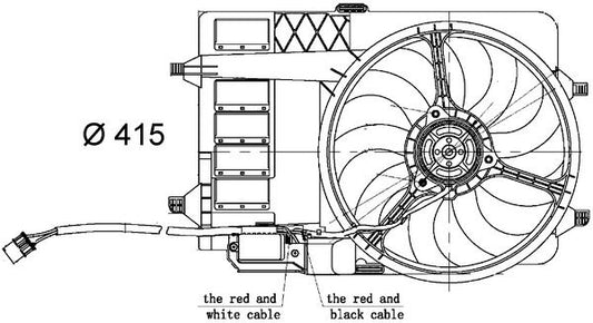 MAHLE CFF30000S Electric Radiator Cooling Fan Assembly