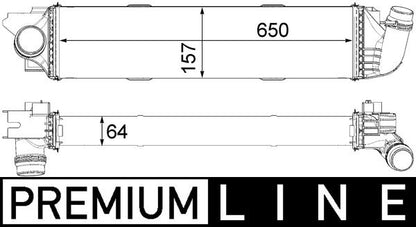 MAHLE Premium Line Intercooler CI 31 000P | Renault Trafic, Opel Vivaro