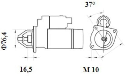 MAHLE MS1077 Starter Motor