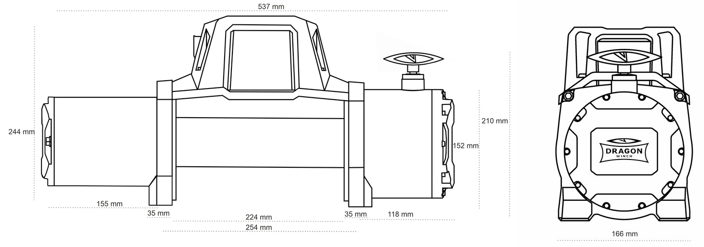 Electric winch Dragon Winch Maverick 12000 HD
